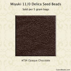 Delica 11/0:0734 Chocolate, Opaque [5g]