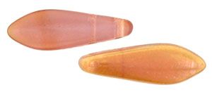 Dagger Beads 5x16mm 2-Hole:Pink, Celsian Opal [50]