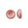 Czech Glass 4x8mm Piggy Beads:Opaque Pink Hematite [50]