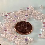 Cube Beads:4mm Rosaline, AB [100]