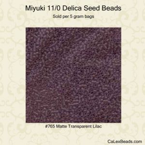 Delica 11/0:0765 Lilac, Matte Transparent [5g]
