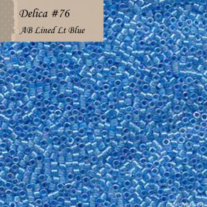 Delica 11/0:0076 Light Blue, AB Lined [5g]