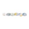 Czech Glass 5x3mm Pinched Oval Beads:Golden Pond [50]