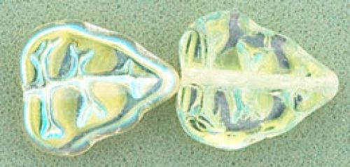 Leaf Beads, 8x10mm:Jonquil, AB [25]