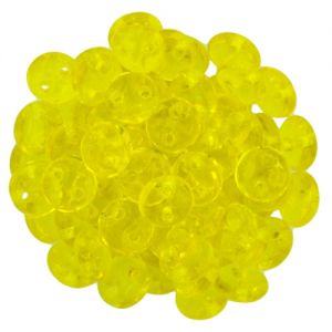 Lentil Beads 6mm 2-Hole:Lemon [50]