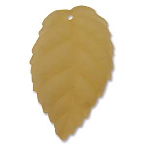 CLOSE OUT:18x28mm Gold Lucite Leaves [4]