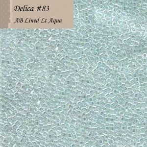 Delica 11/0:0083 Light Aqua, AB Lined [5g]