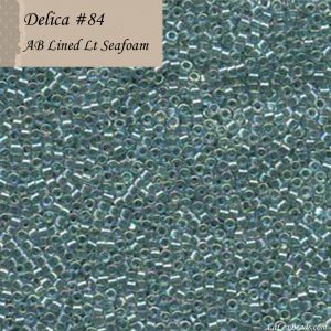 Delica 11/0:0084 Light Seafoam, AB Lined [5g]