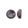 Czech Glass 4x8mm Piggy Beads:Chalk White Iris [50]
