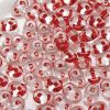 SuperDuo Beads, 2.5x5mm Red Lined Crystal [10g]