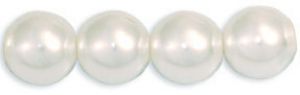 Pearl Beads 8mm:Snow White [25]