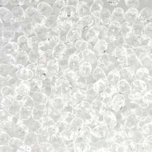 SuperDuo Beads, 2.5x5mm Crystal Clear [10g]