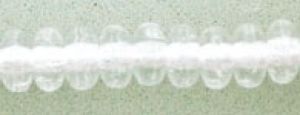 Czech Glass 4mm Rondell Beads:Crystal [100]
