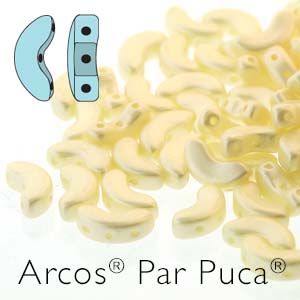 Arco Beads 5x10mm 3-Hole:Pastel Cream [10g]