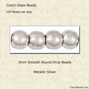 100 Groovie Silver Plated Oval Beads 4 x 8MM