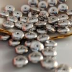 Rondell Bead 6mm Silver [50]
