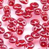 SuperDuo Beads, 2.5x5mm Ruby White Luster [10g]