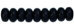 Czech Glass 4mm Rondell Beads:Jet [100]
