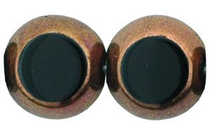 CLOSE OUT:10mm Jet/Bronze Beveled Coins [10]