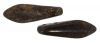 Dagger Beads 5x16mm 2-Hole:Jet/Bronze Picasso [50]
