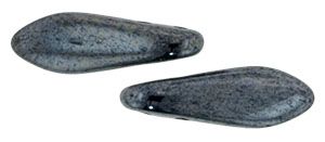 Dagger Beads 5x16mm 2-Hole:Hematite [50]