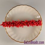 Barrettes:Twiggy Collection, Red 4" [ea]
