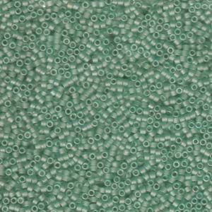 Miyuki 11/0 Delica Color #0385:Matte Transparent Sea Glass Green [5g]