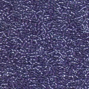 Miyuki 11/0 Delica Color #0906:Sparkling Purple Lined Crystal [5g]