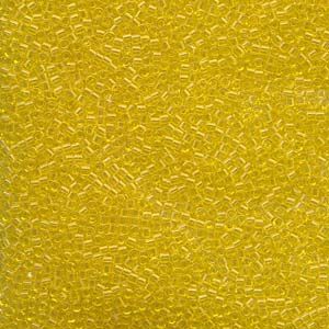 Miyuki 11/0 Delica Color #1301:Dyed Transparent Light Yellow [5g]