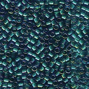 Miyuki 11/0 Delica Color #1764:Emerald Lined Aqua AB [5g]
