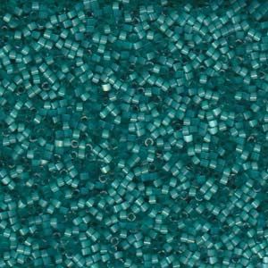 Miyuki 11/0 Delica 1813:Aqua Green, Dyed Silk Satin [5g]