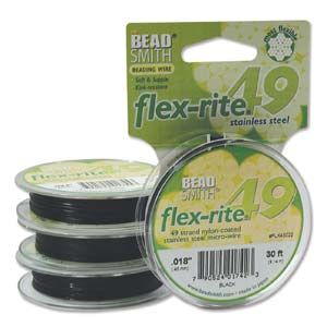 Flexrite Jewelry Wire:.018 Black [ea]