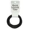 Supplies:1.5mm Greek Leather Cord, Black [ea]