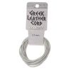 Supplies:1.5mm Greek Leather Cord, White [ea]
