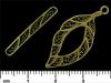 Findings:38x28mm Filigree Leaf Toggle Clasp [1]