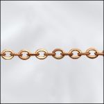 Raw Brass Chain:2.5x2mm Round Cable Chain [per ft]