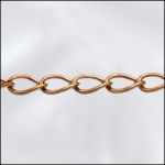 Raw Brass Chain:5x4mm Extender Chain [per ft]