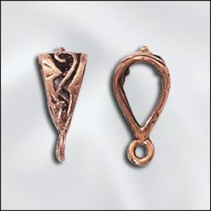 Findings:22mm Bali Style Copper Closed Bail [2]