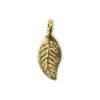 14kt Gold Fill:16x6mm Leaf Charms [2]