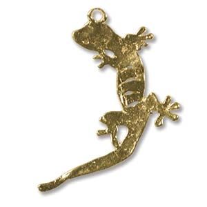 14kt Gold Fill:23mm Gecko Charms [1]