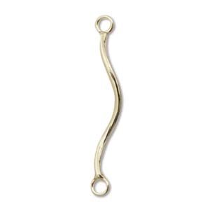 14kt Gold Fill:17.5x1mm Twisted Tube Closed Loop Links [2]