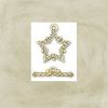 Findings Clasp:17mm Star Toggle, Gold Plated [4]