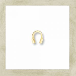 Findings Wire Protectors:.010-.019 Horseshoe, Gold Plated [144]