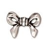 FINDINGS:12mm Antique Silver Plated Bead Bow [4]
