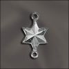Findings:12.5mm Silver Plated Star Links [10]