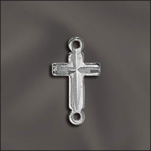 Findings:13.5mm Silver Plated Cross Links [10]