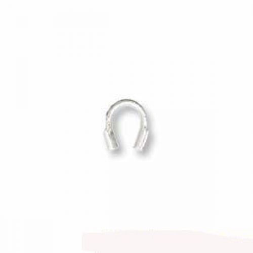 Findings Wire Protectors:.010-.019 Horseshoe, Silver Plated [144]