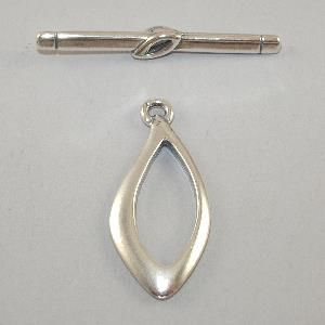 Sterling Silver Clasp 28mm Swoop Toggle [1]