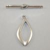 Sterling Silver Clasp 28mm Swoop Toggle [1]