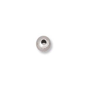 Sterling Silver Bead 4mm Seamed Round [20]